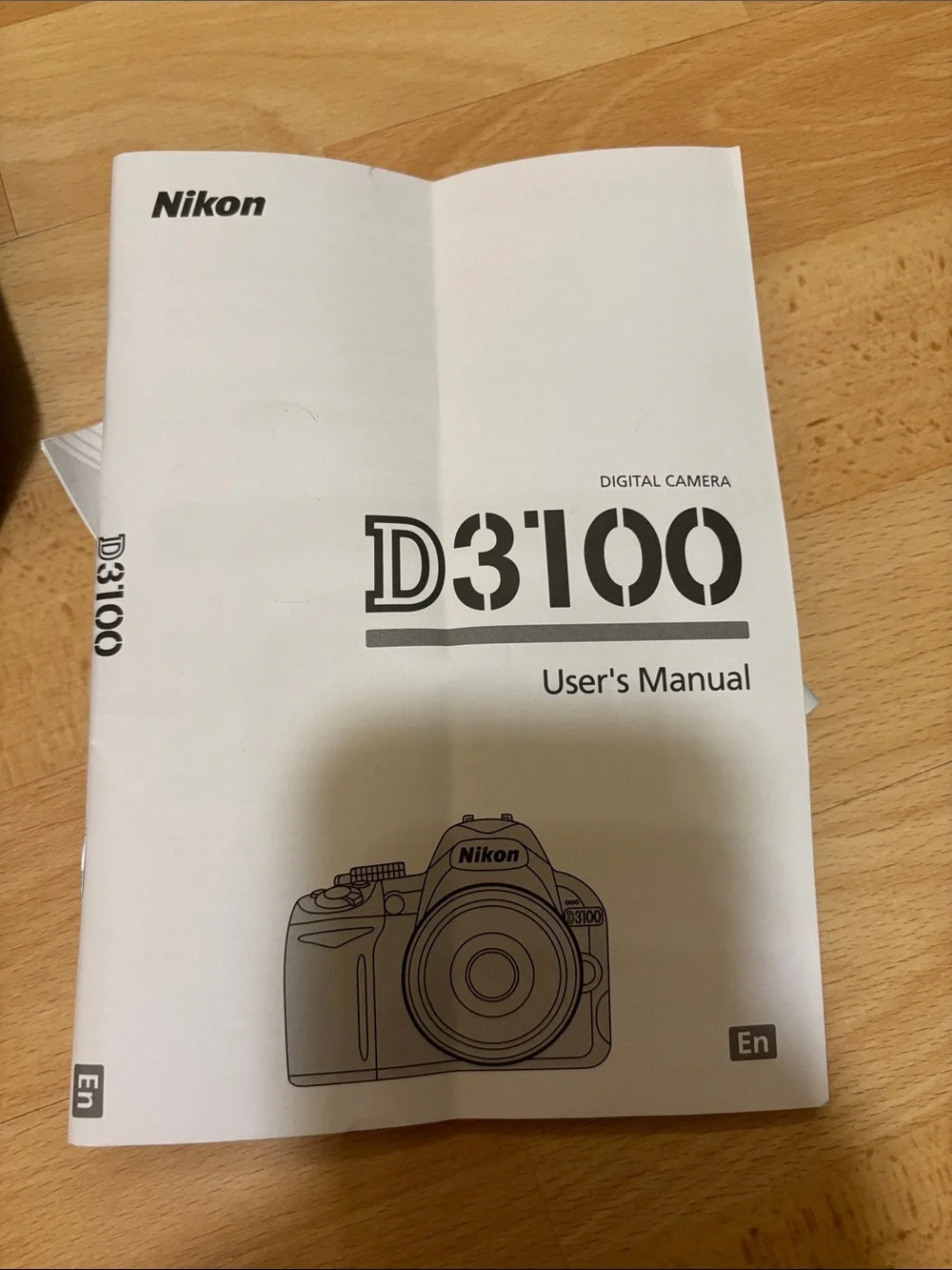 Nikon Black DSLR D3100 Camera with Black Camera Bag